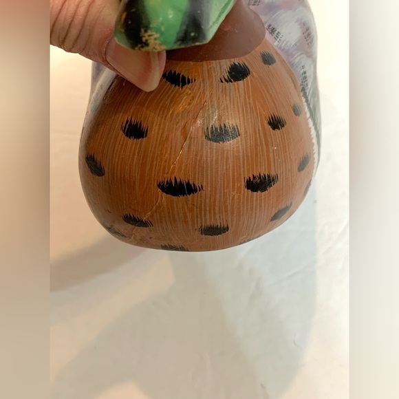Vintage Hand Carved Painted Duck Decoy Cottage Lake Decor 10” VTG - Picture 6 of 7